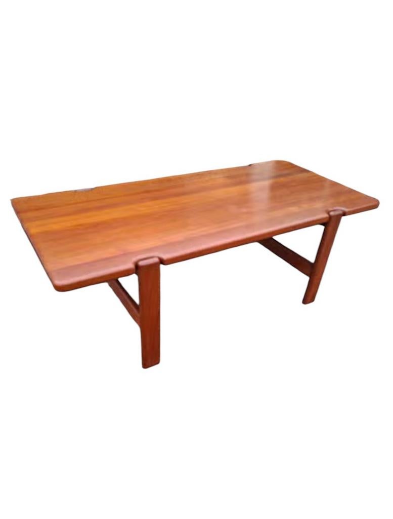 Vintage Deense salontafel van Niels Bach, Ophalen, Niels Bach, 100 tot 150 cm, .