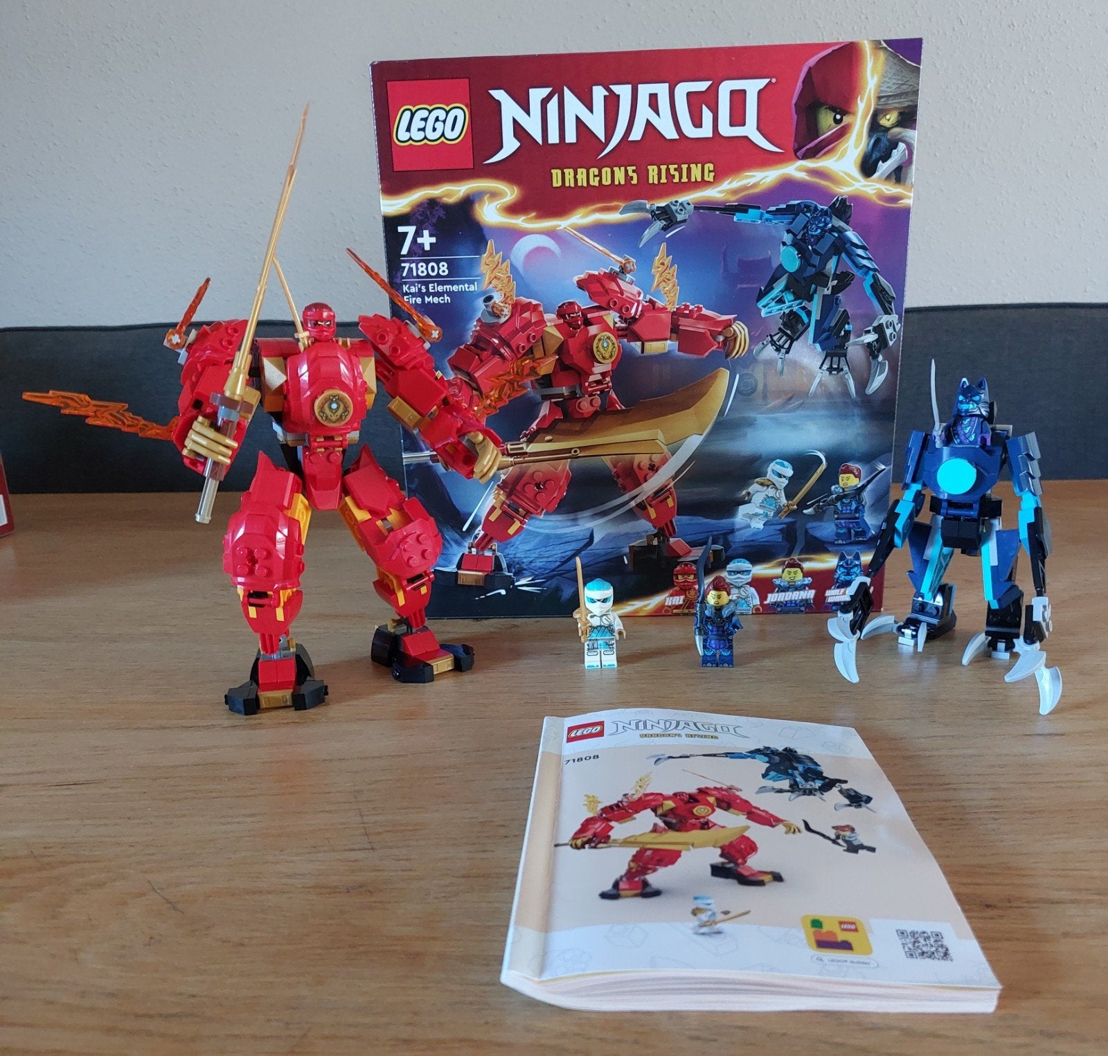 LEGO Ninjago, Set 71808, Elementaire Vuurmecha, Ophalen, Compleet, Lego, Zo goed als nieuw