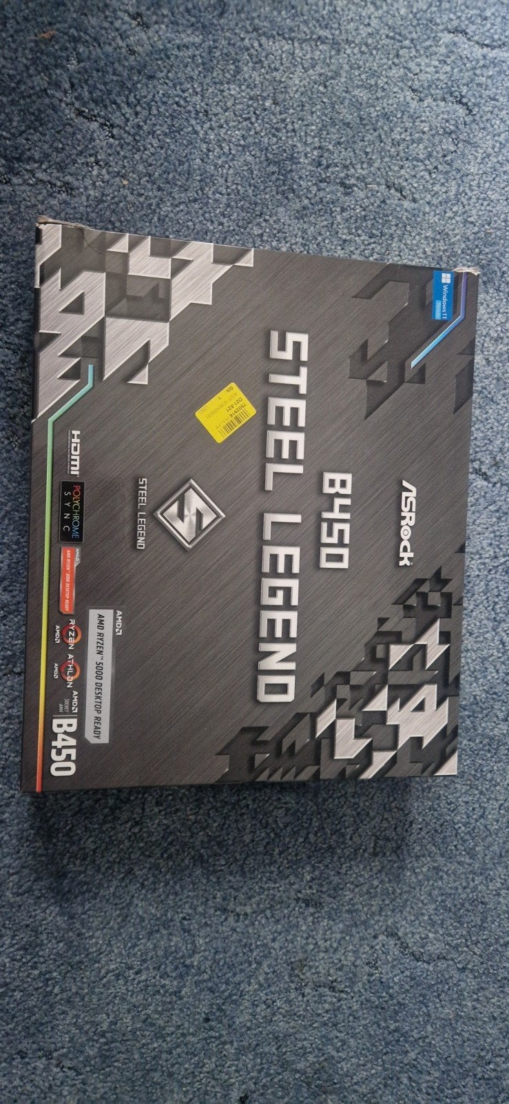 ASRock B450 Steel Legend Moederbord - Zo goed als nieuw, Ophalen, DDR4, AM4, Zo goed als nieuw