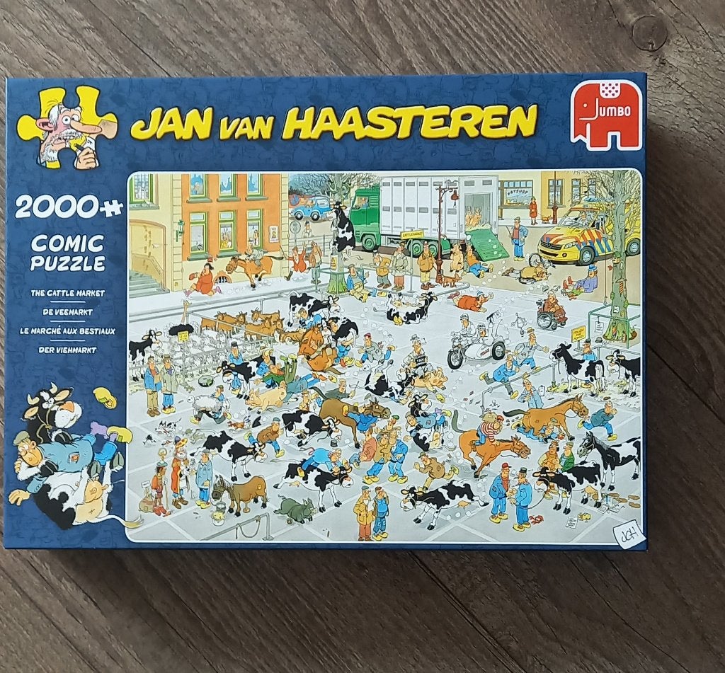 Jan van Haasteren - De Veemarkt, Hobby en Vrije tijd, Ophalen, Meer dan 1500 stukjes, Zo goed als nieuw, Legpuzzel
