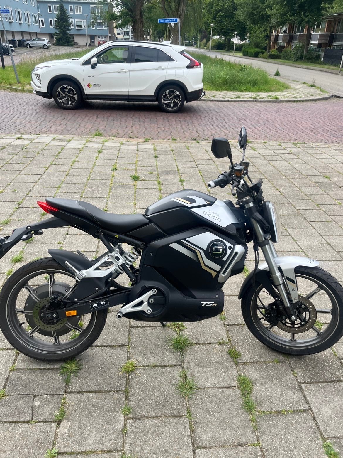 Super Soco TSX, Fietsen en Brommers, Ophalen, Gebruikt, Maximaal 45 km/u
