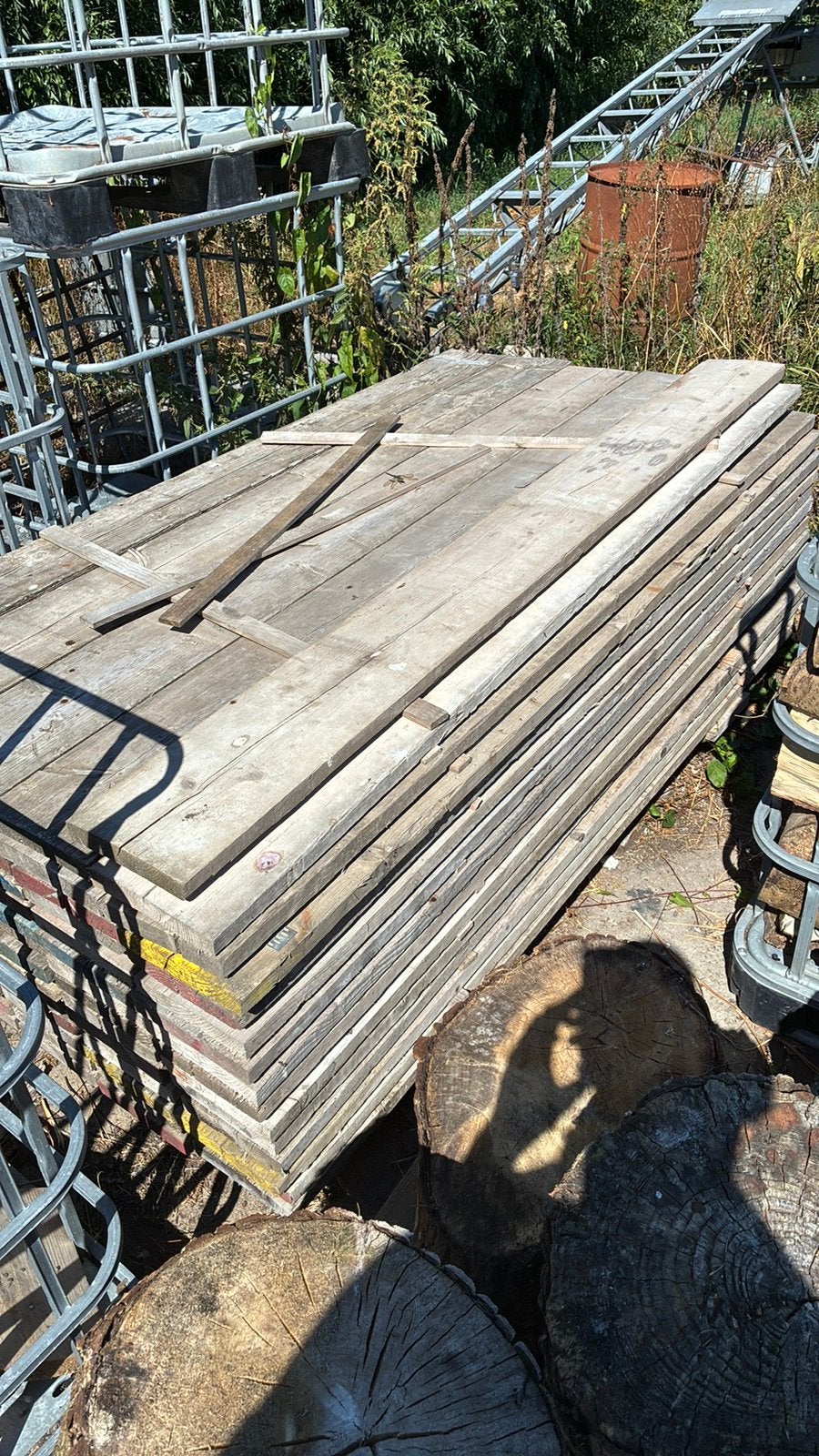 Gebruikt steigerhout, Ophalen, 25 tot 50 mm, Zo goed als nieuw, Plank