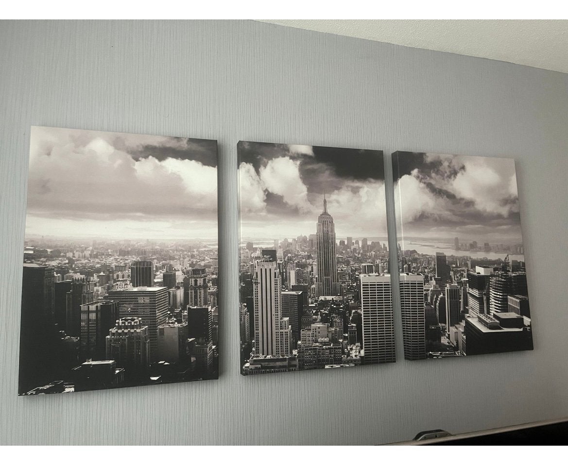 New york canvas 3 Luik, Ophalen, 50 tot 75 cm, Schilderij