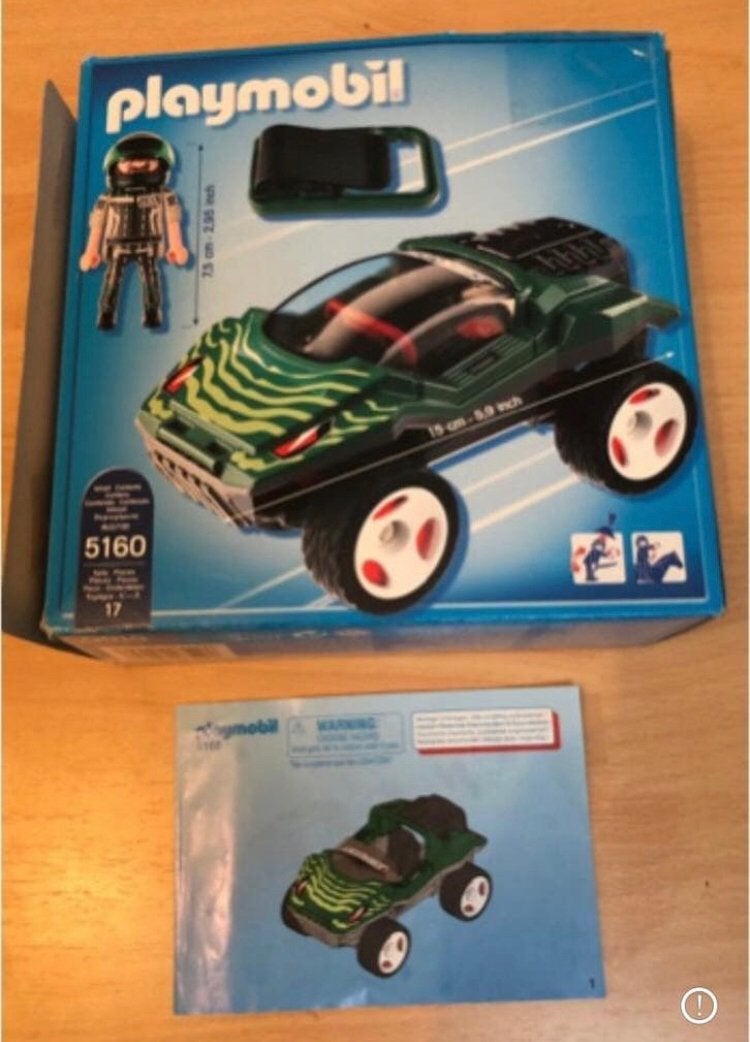 Groen voertuig van Playmobil, Complete set, Voertuig, Ophalen of Verzenden, Zo goed als nieuw