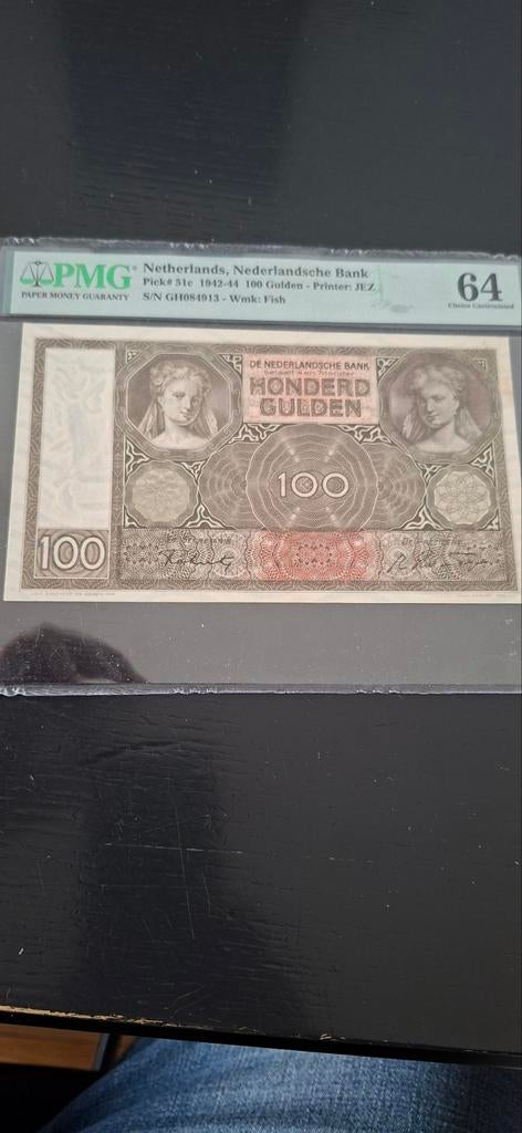 100 gulden biljet 1942 unc bieden, Ophalen of Verzenden, 100 gulden