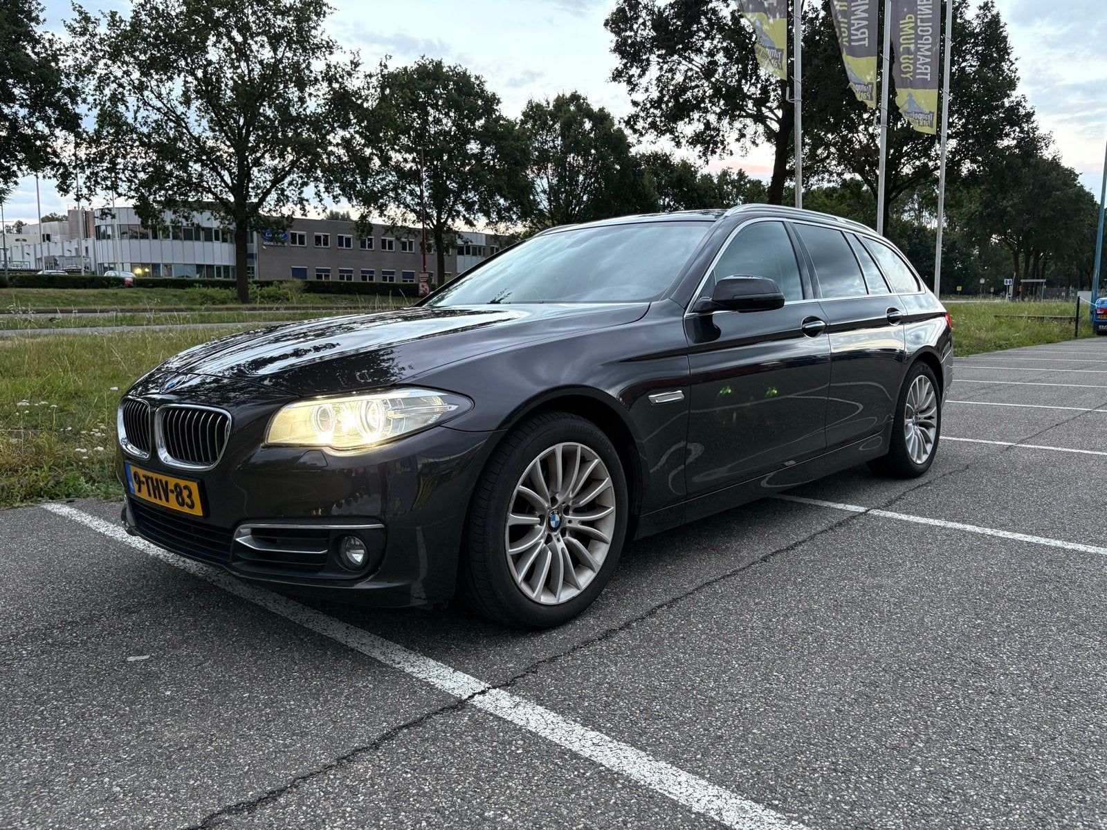 Org NL & NAP. Volle 2014 BMW 535I Touring, Auto's, Achterwielaandrijving, Zwart, 1760 kg, Stationwagon