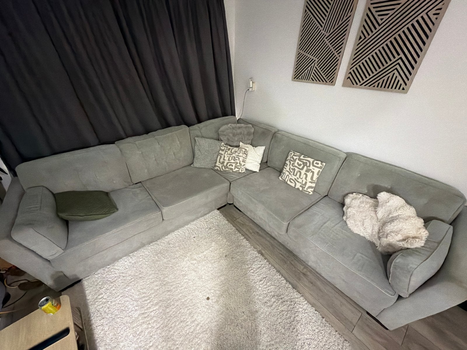 Grote hoekbank, mag voor weinig weg, Huis en Inrichting, Banken | Bankstellen, Gebruikt, 100 tot 125 cm, Hoekbank, 300 cm of meer