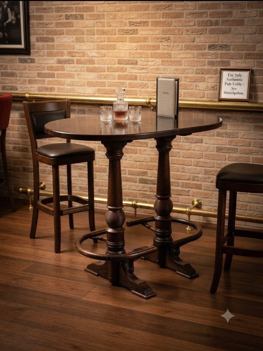 🍻Mooie halve stamtafels / wandtafel, Ophalen, Klassieke warme uitstraling, 100 tot 150 cm, Eikenhout