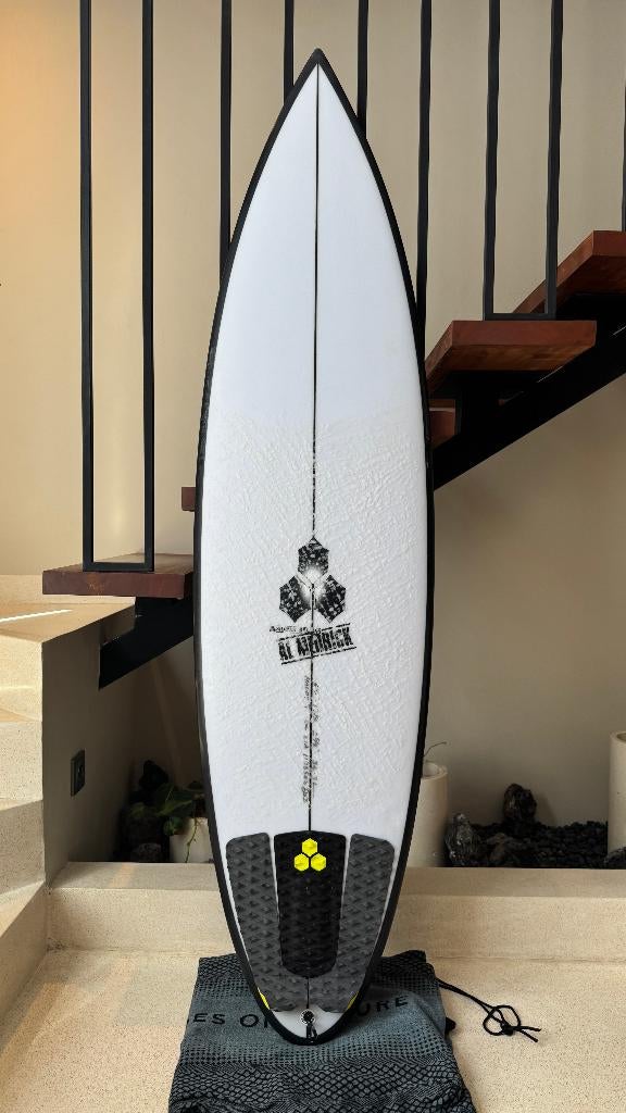 Channel Islands Happy Traveler 6'4" + extras, Ophalen, Zo goed als nieuw, Shortboard, Met draagtas