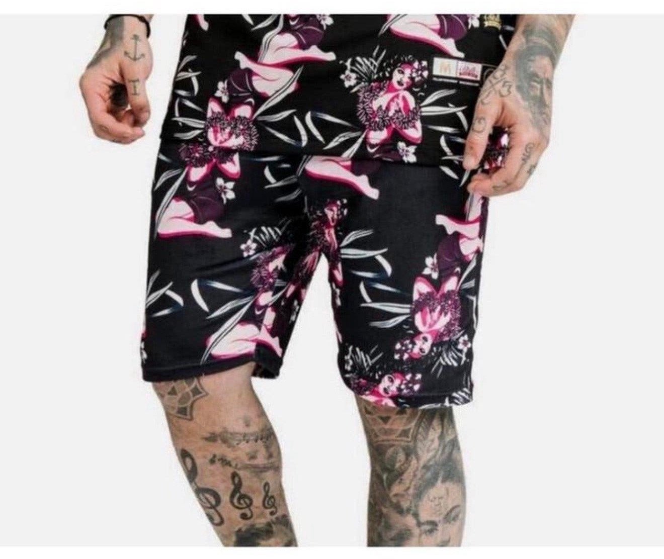 SikSilk Tropics Fitted Shorts tropic SS-17110 M korte broek, Nieuw, M, Ophalen of Verzenden, M