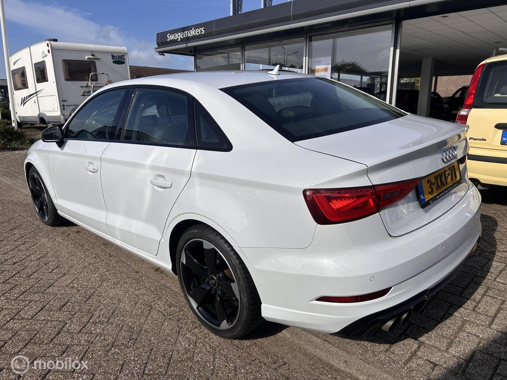 Audi A3 Automaat 1.4 TFSI Ambition Pro Line S Leder, Auto's, Dealer onderhouden, Gebruikt, 4 cilinders, Wit