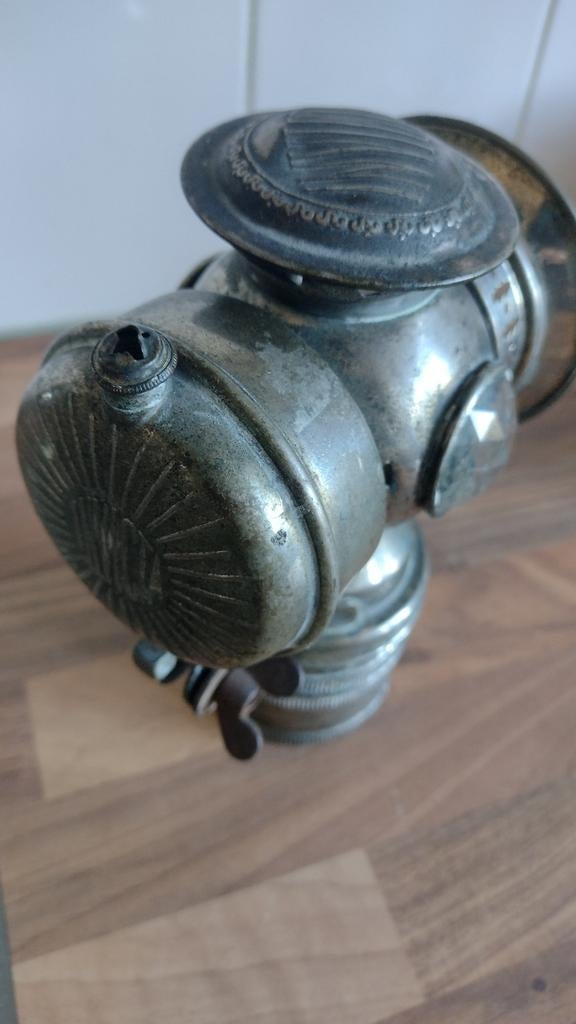 Antieke fietslamp - voor restauratie, Antiek en Kunst, Ophalen of Verzenden