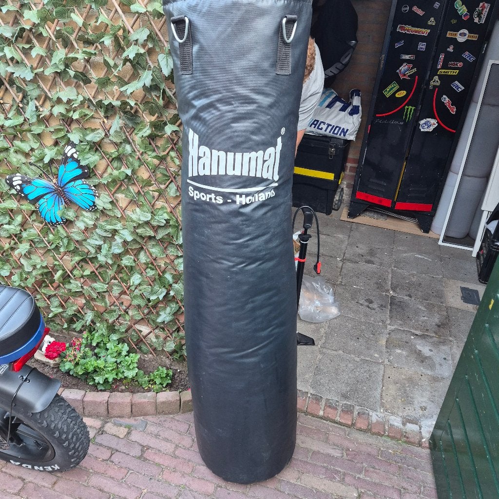Boxzak hanumat 160 cm 80kg incl ophangbevesting, Ophalen, Zo goed als nieuw, Bokszak