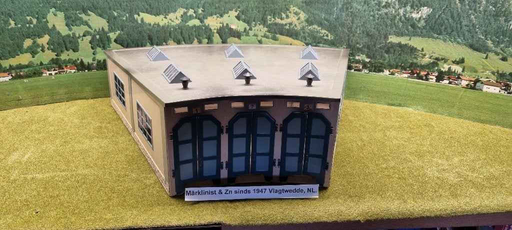 Märklin H0 - 7028.1 - Ringloods met 3 deuren, Wisselstroom, Brug, Tunnel of Gebouw, Analoog, Ophalen of Verzenden