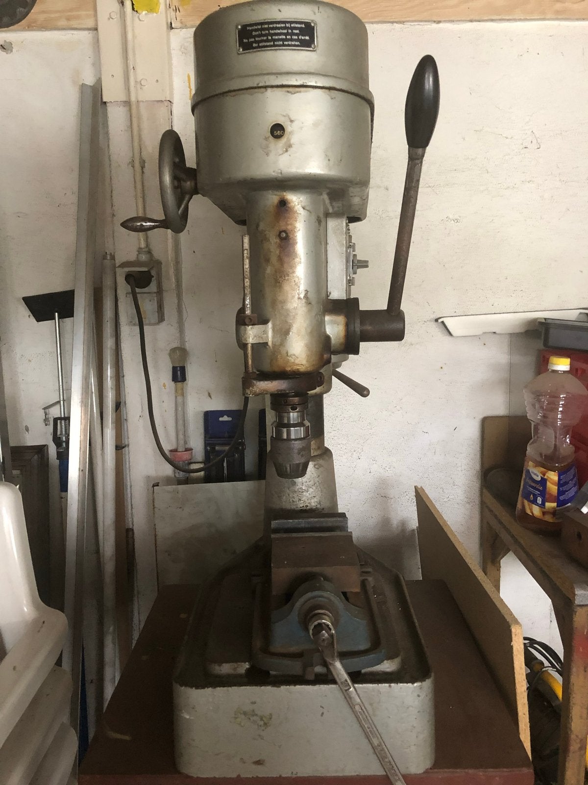 Lindeteves-Jacoberg Kolomboormachine - Vintage Boormachine, Ophalen, Gebruikt, 600 watt of meer, Kolomboormachine