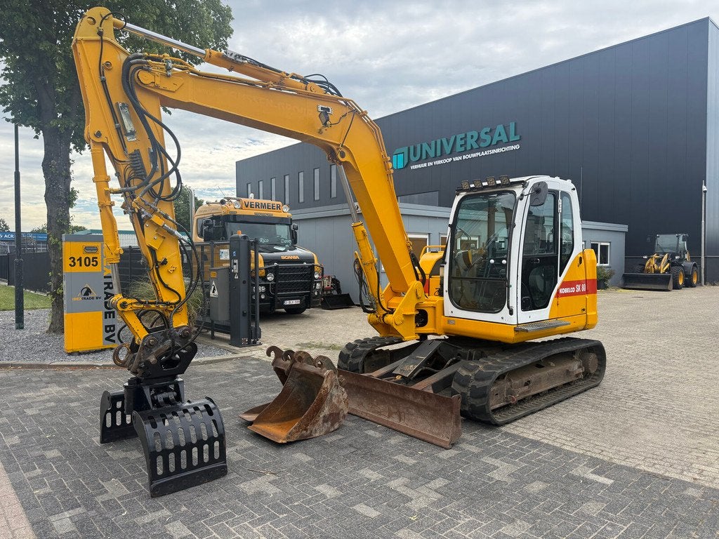 New Holland E80 midi excavator, Graafmachine