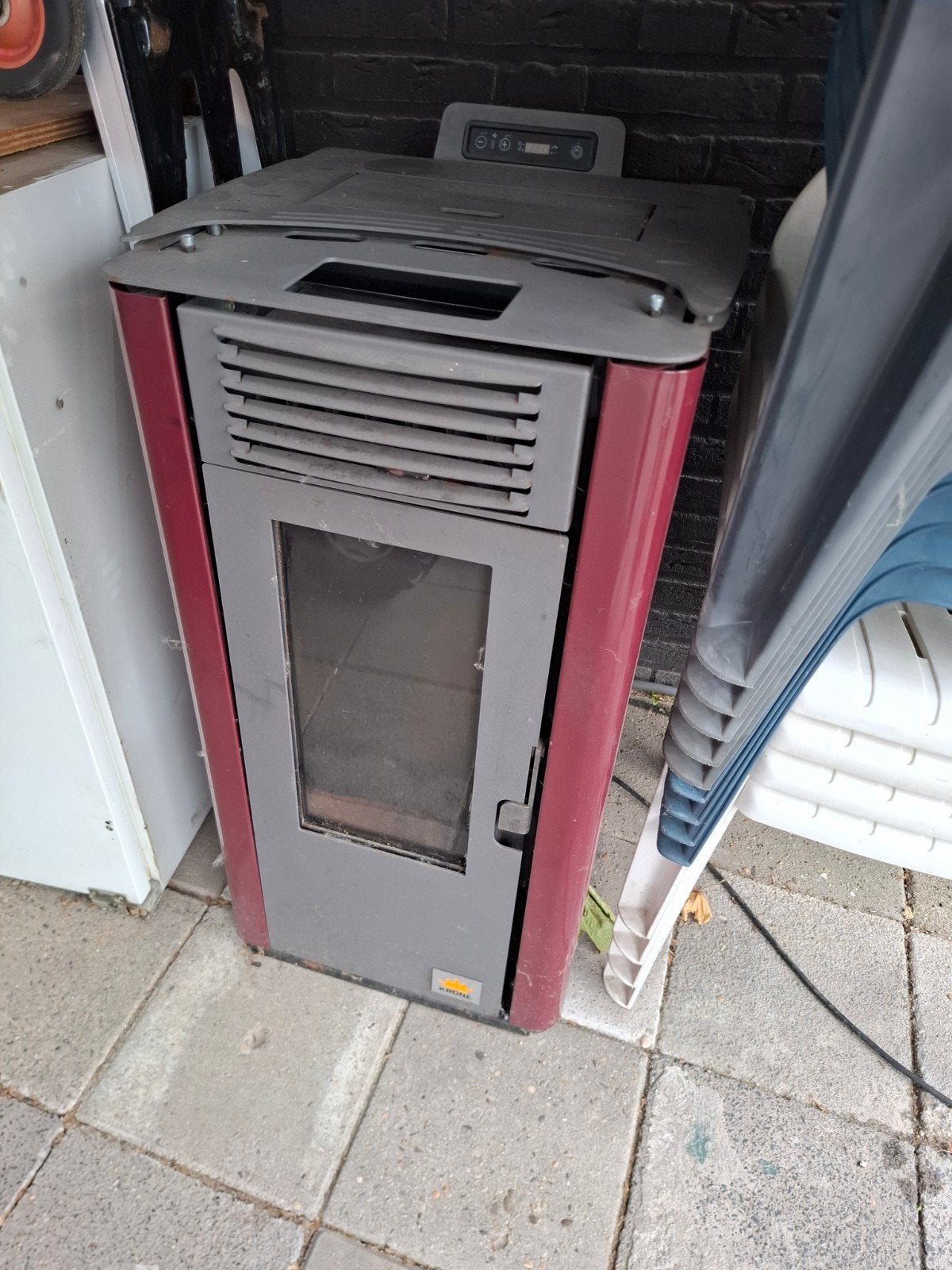 Krone Pelletkachel - Voor onderdelen of handige Harry, Huis en Inrichting, Kachels, Gebruikt, Overige brandstoffen, Ophalen of Verzenden
