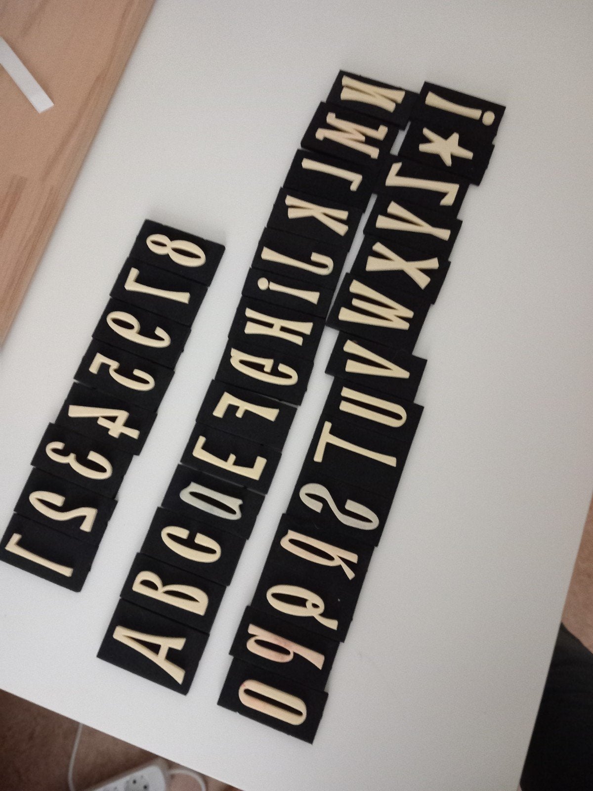 Set foam stempels alfabet en cijfers, Ophalen of Verzenden, Gebruikt, Overige typen