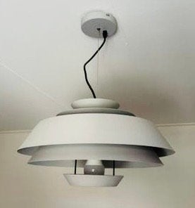 Zware design hanglamp 'Lusa'. Scandinavische stijl matgrijs, Huis en Inrichting, Ophalen of Verzenden