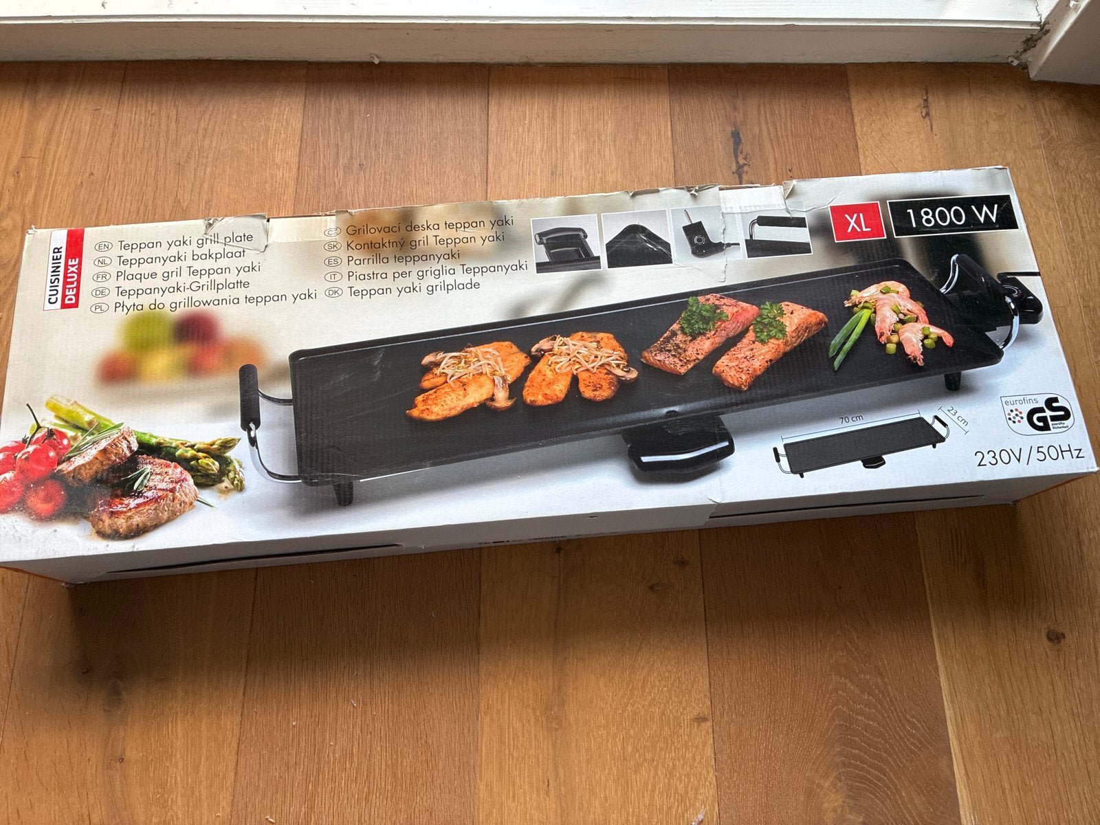 Teppanyaki Grillplaat XL 1800W - Nieuw in doos, Witgoed en Apparatuur, Ophalen, Nieuw