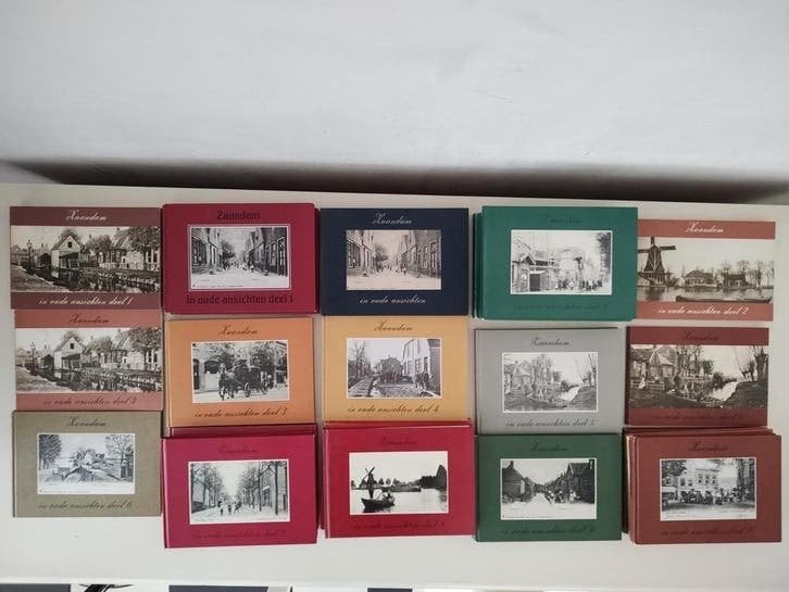 Zaandam in oude ansichten deel 1 t/10 diverse drukken 6 p/st, Ophalen of Verzenden, 20e eeuw of later, Gelezen, Hottentot / Korf / van Sante