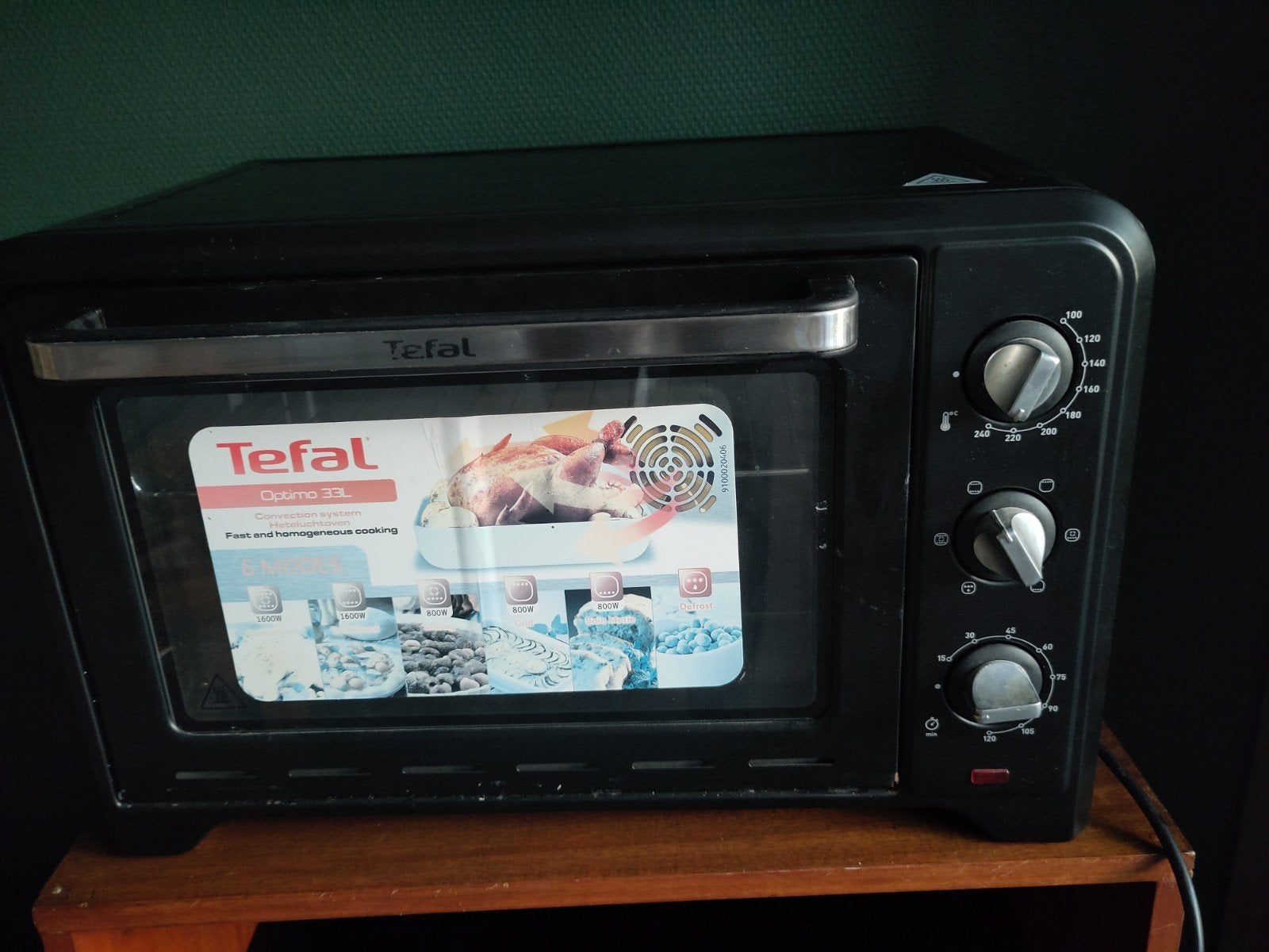 Tefal Optimo 33L Oven - Compacte en Krachtige Mini-Oven, Ophalen, Gebruikt, Tefal, Vrijstaand