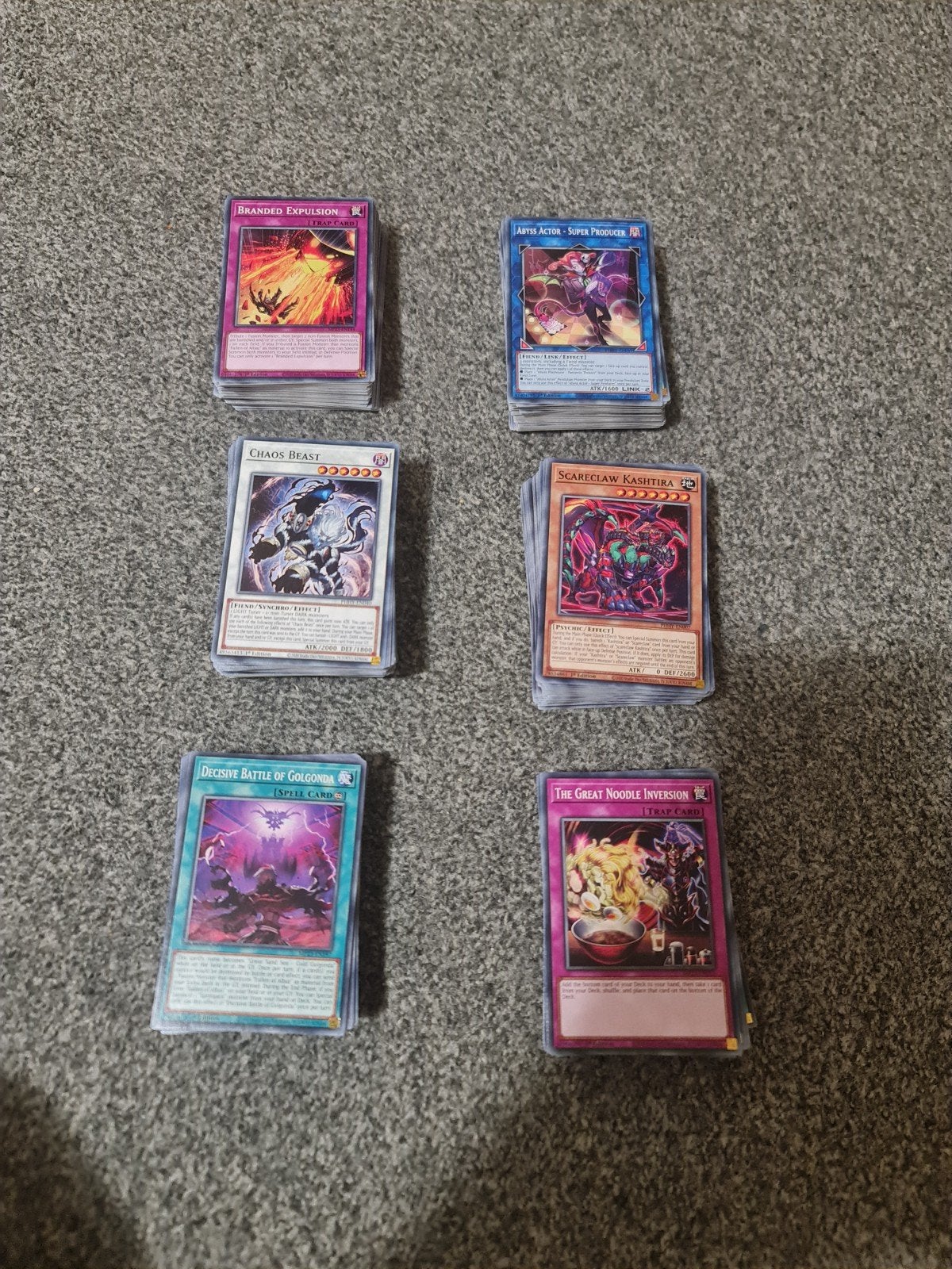Yu-Gi-Oh!, Ophalen of Verzenden, Gebruikt, Meerdere kaarten, Foil