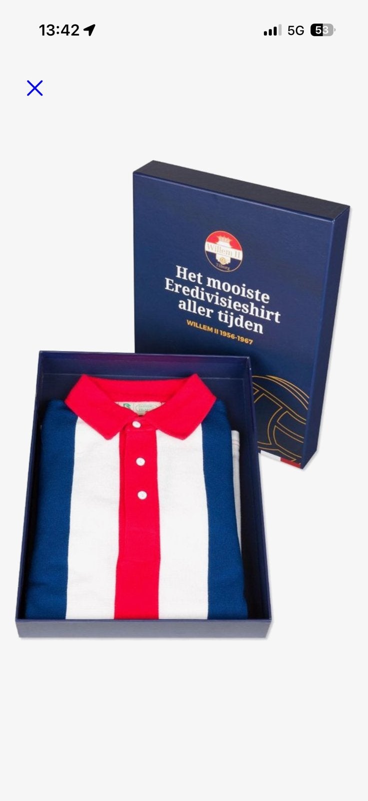 GEZOCHT: Robey Willem II Retro Shirt 1956-1967, Seizoenskaart, Eén persoon