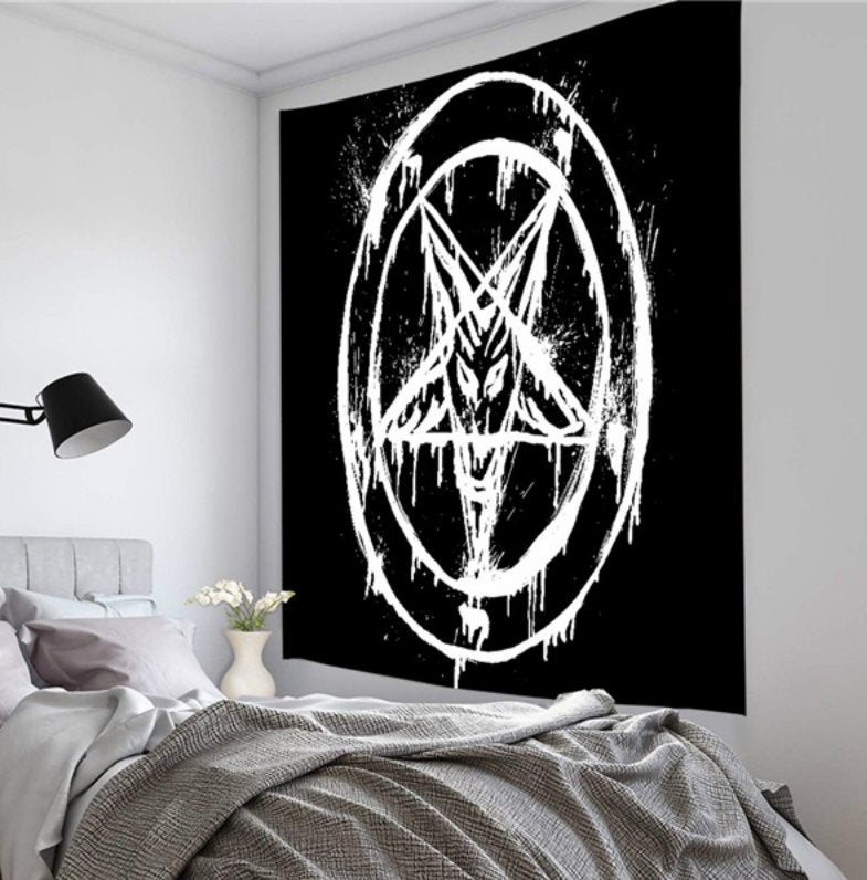 Pentagram Wandkleed / 3D Wand Kleed Satan Duivel Ster 666, Huis en Inrichting, Verzenden, Nieuw, Wandbord of Wandpaneel