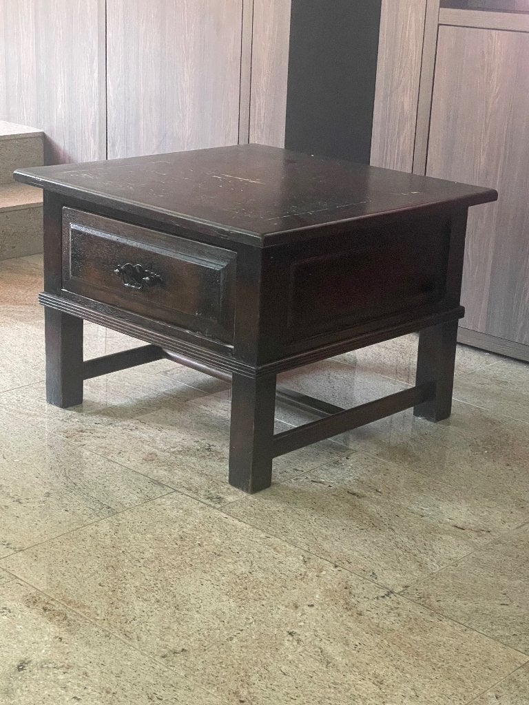 Bijzettafel 70x70, Ophalen, Gebruikt, Vierkant, 55 tot 75 cm