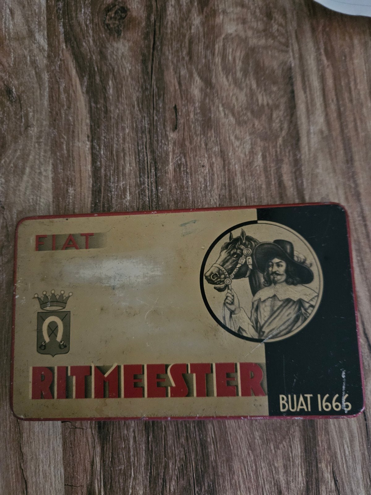 Vintage Ritmeester Sigarenfabrieken blik - BUAT 1665, Ophalen, Gebruikt, Overige, Overige merken