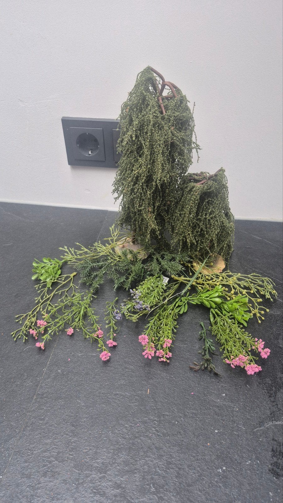 Modelbouw bomen en plantjes voor kerstdorp/Lemax, Ophalen of Verzenden, Zo goed als nieuw