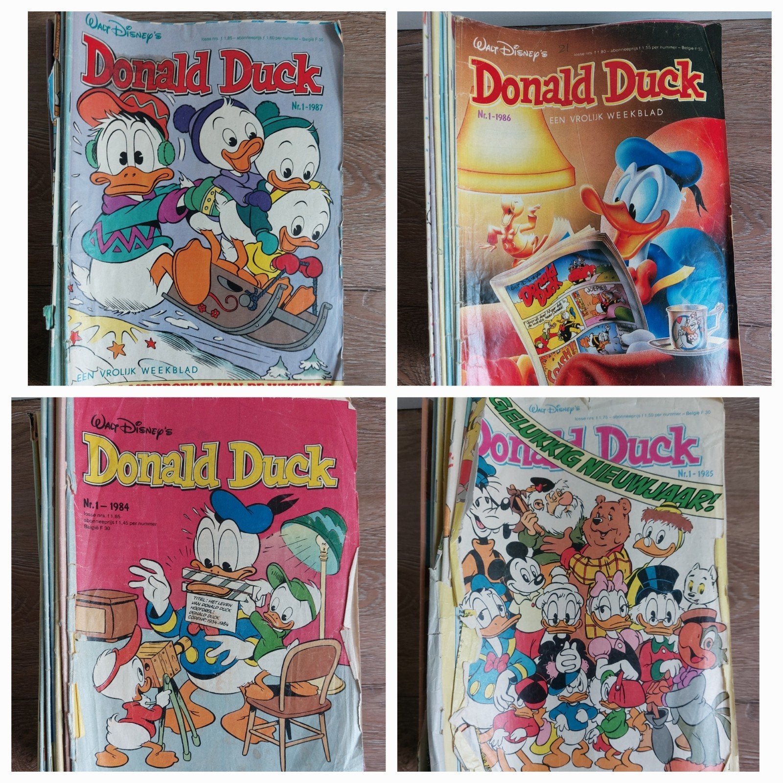 Donald Duck jaargangen 1983 t/m 1987, Boeken, Complete serie of reeks, Ophalen of Verzenden, Gelezen, Donald Duck