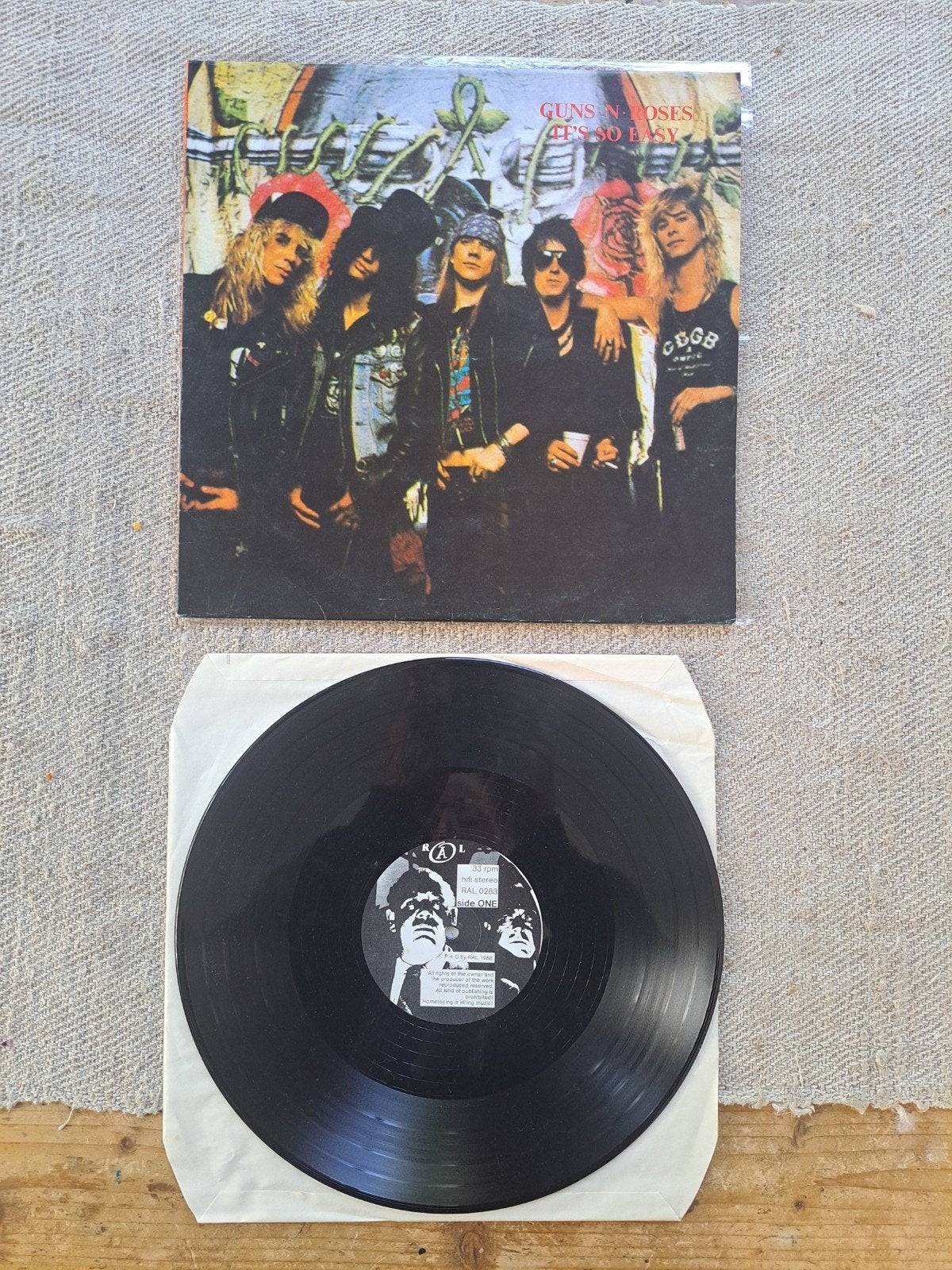 Guns N' Roses - It's So Easy LP (1988), LP, Gebruikt, Originele persing, Ophalen of Verzenden