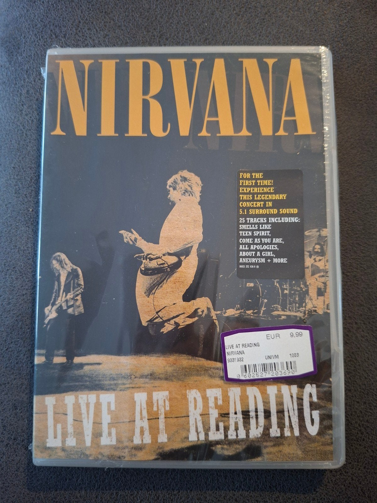 Nirvana - Live At Reading DVD (Nieuw in verpakking), Alle leeftijden, Italiaans, Ophalen of Verzenden, Concert