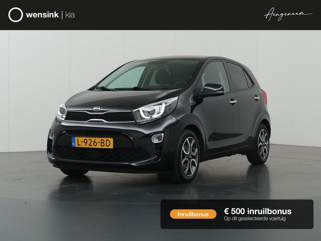 Kia Picanto 1.0 DPi DynamicPlusLine | Keyless | Navigatie |, Auto's, Kia, Voorwielaandrijving, Stof, Gebruikt, 4 stoelen