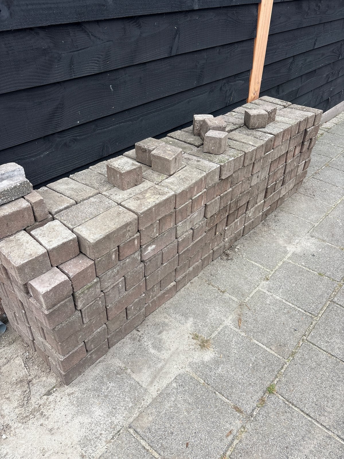 Rode klinkers 10x20x8 cm - ca. 10m2, Ophalen of Verzenden, Gebruikt, Bakstenen