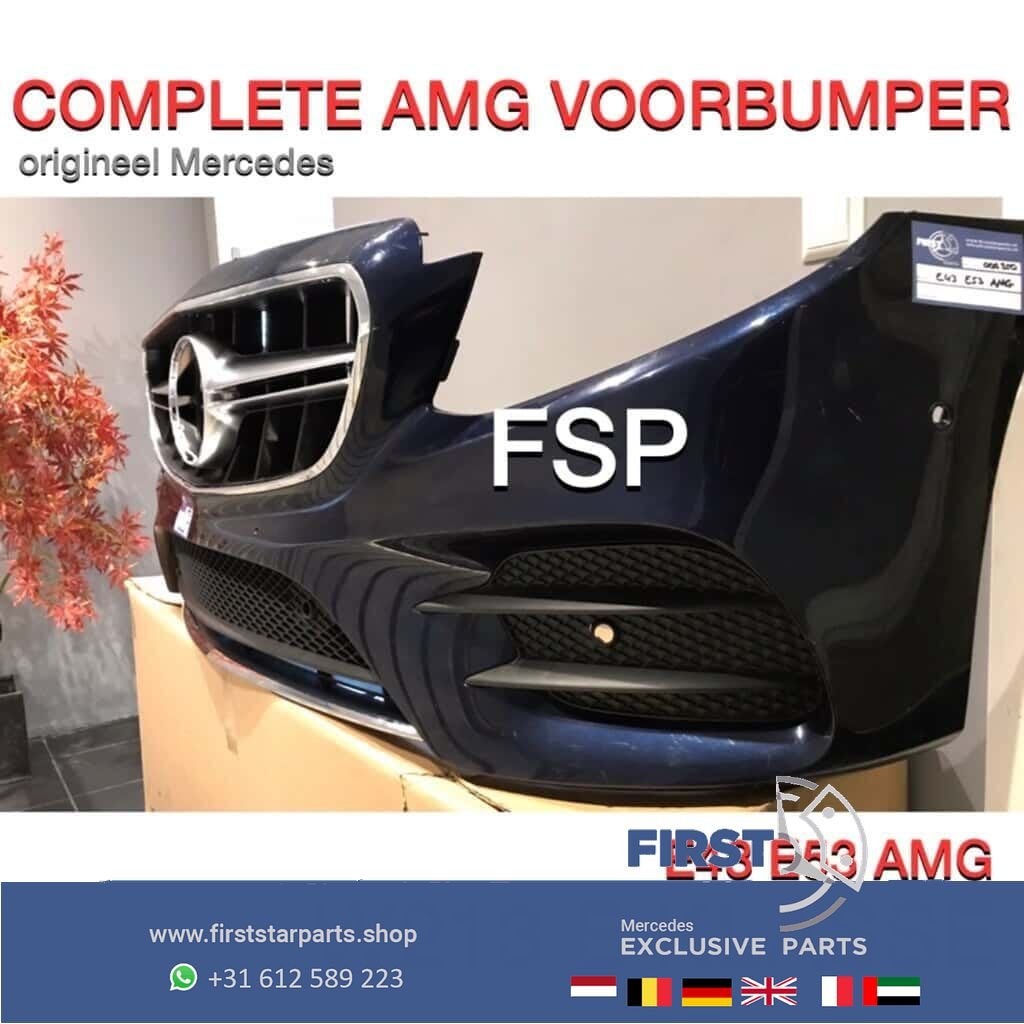 W213 W238 AMG VOORBUMPER COMPLEET Mercedes E Klasse 2019 ORI, Gebruikt, -, Voor, Ophalen of Verzenden