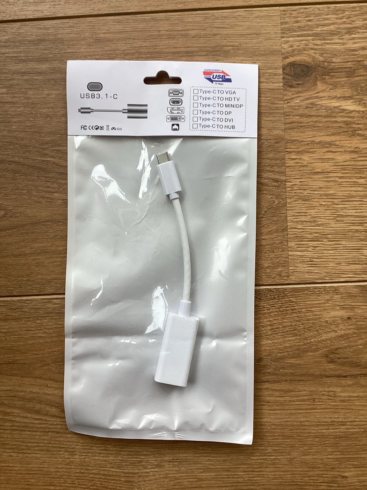 USB-C naar Mini DisplayPort Adapter 4K 60Hz Wit, Ophalen of Verzenden, Nieuw, Minder dan 2 meter, Overige kabels