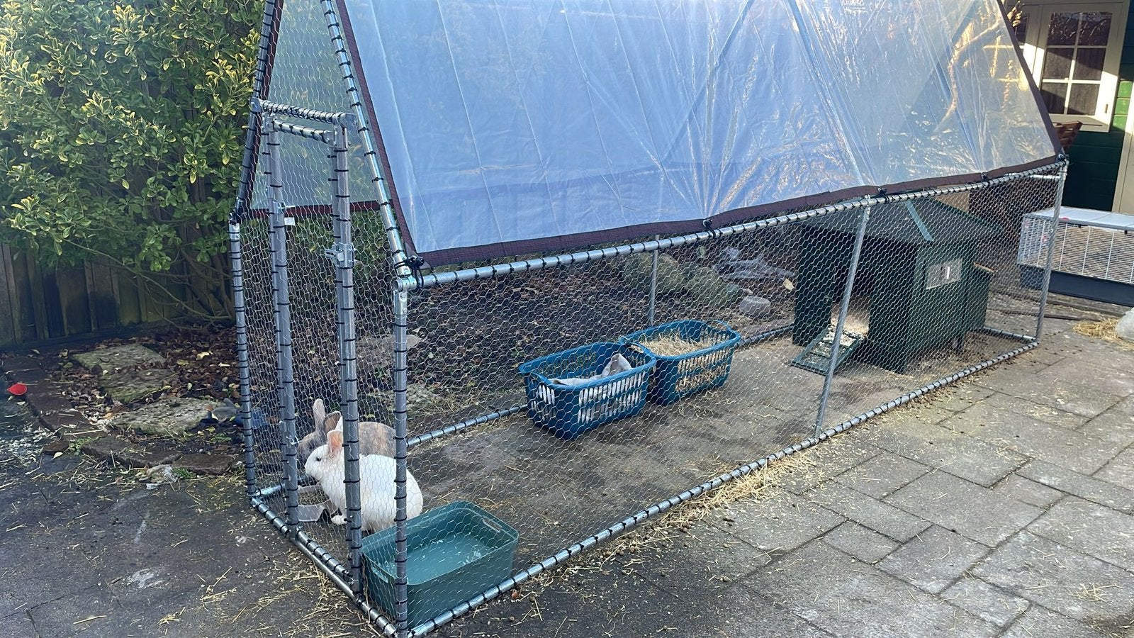 Dierenren 4 meter bij 1 meter, Ophalen, Gebruikt, Kippenhok of Kippenren