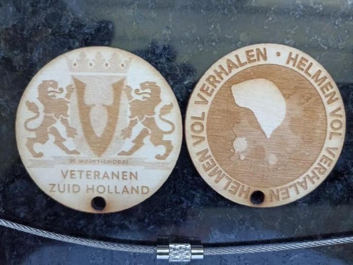 Militairen Veteranen Zuid Holland gedenk hanger., Ophalen of Verzenden, Nieuw