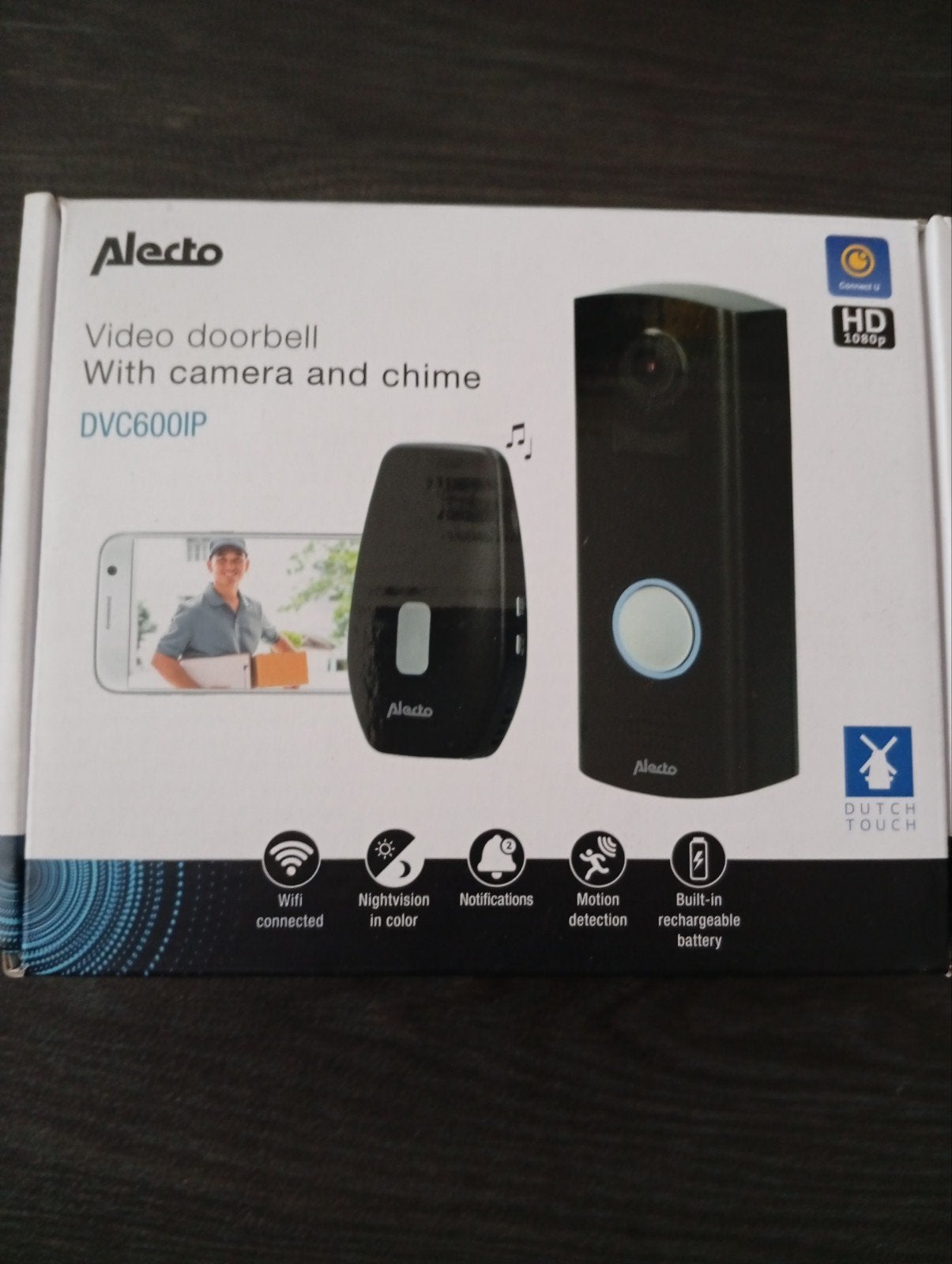nieuwe Alecto DVC600IP Video Deurbel met Camera en Gong, Ophalen of Verzenden, Ingebouwde camera, Nieuw, Draadloos
