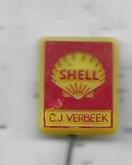 SHELL S.J. VERBEEK SPELD, Verzamelen, Ophalen of Verzenden, Gebruikt, Merk, Speldje of Pin
