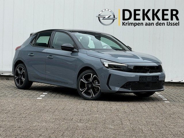 Opel Corsa 1.2 Turbo Hybrid GS met CarPlay, Camera, 17inch V, Auto's, 12 maanden, Stof, Gebruikt, Zwart