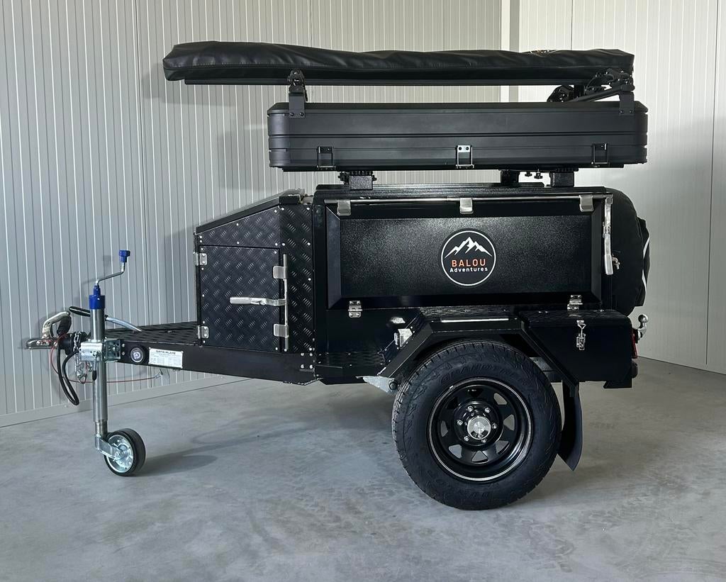 TE KOOP. Daktent trailer, Robuuste Off-Road road Trailers, Caravans en Kamperen, Ophalen, Zo goed als nieuw
