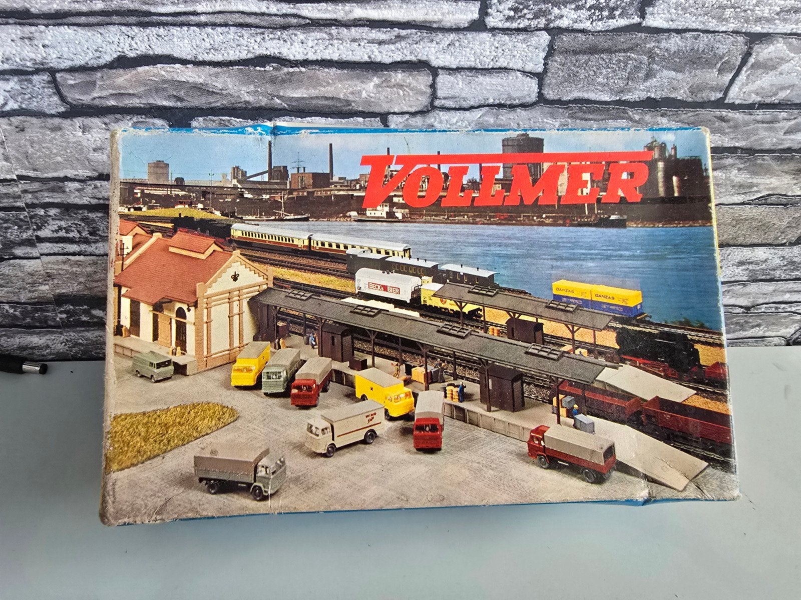 vollmer goederenperron bouwpakket N spoor trein 1:160, Overige merken, Gelijkstroom of Wisselstroom, Brug, Tunnel of Gebouw, Nieuw