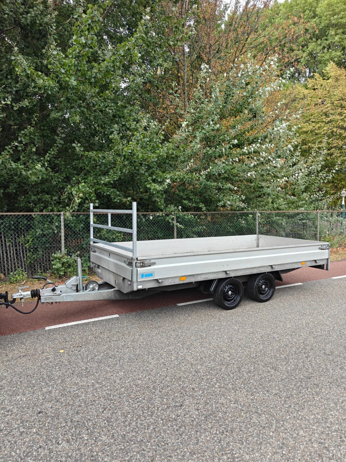Hapert plateau aanhanger 3500KG Parabool, Auto diversen, Ophalen of Verzenden, Zo goed als nieuw