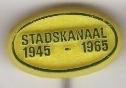 Speldje STADSKANAAL 1945 1965 20 JAAR BEVRIJDING (A5), Ophalen of Verzenden, Gebruikt, Overige onderwerpen