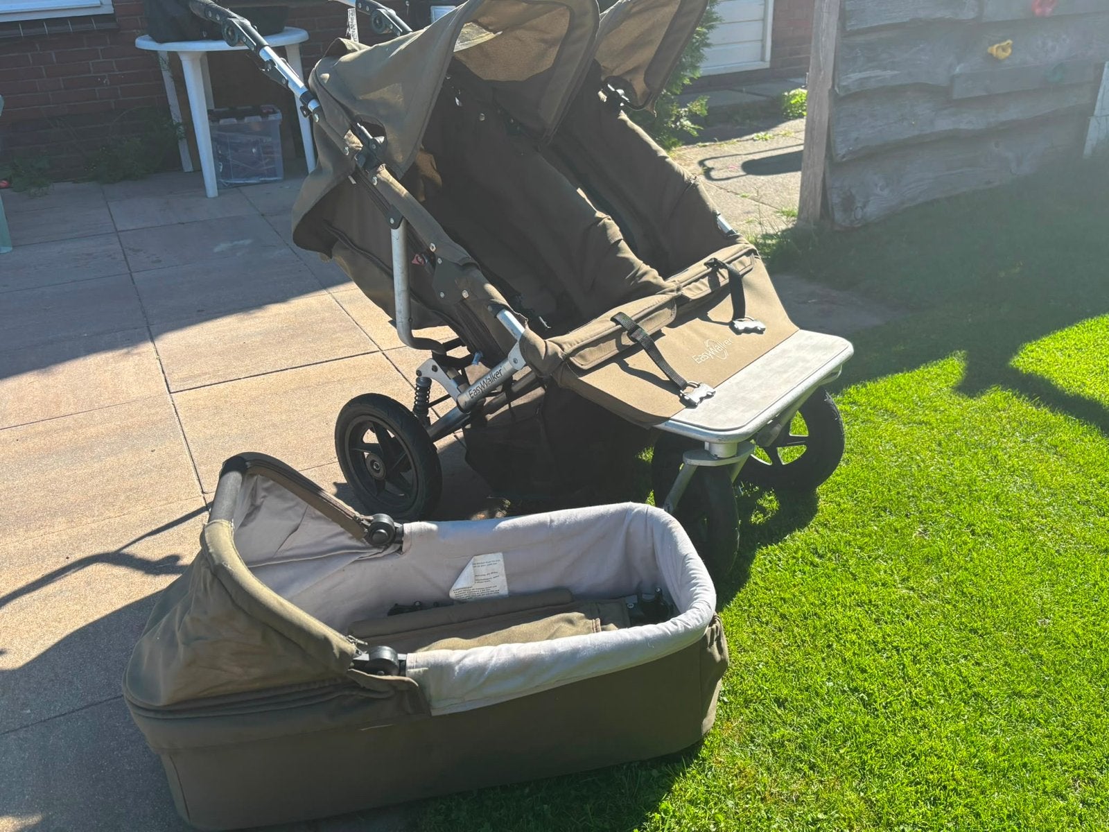 Easywalker Duo Duowagen met reiswieg en regenkap, Kinderen en Baby's, Kinderwagens en Combinaties, Gebruikt, Duowagen, Combiwagen