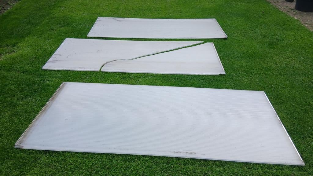 3 polycarbonaat platen gratis, Ophalen